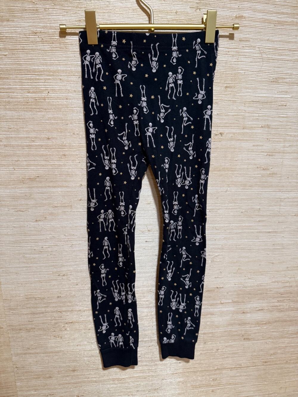 OLD NAVY Sz 6T UNISEX Pajamas Bottoms Halloween Skeletons 100% Cotton